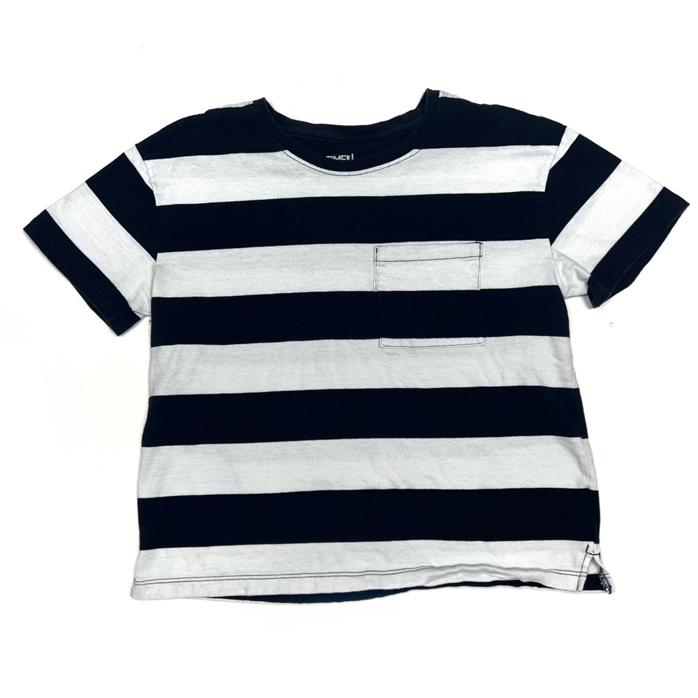 Time And Tru Stripe Shirt Sz S / Crop Top